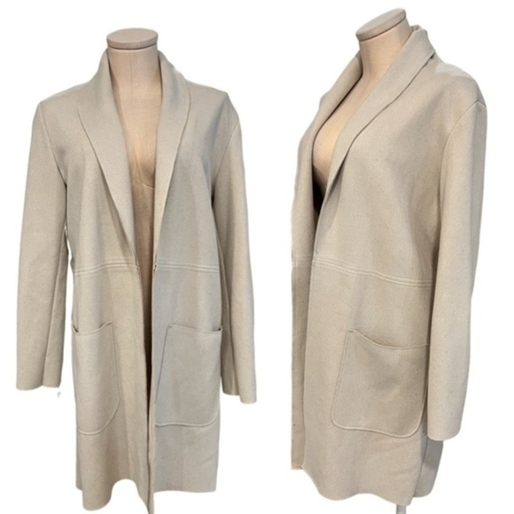 Zara Lightweight Textured Open Style Jacket with Pockets - Picture 1 of 13